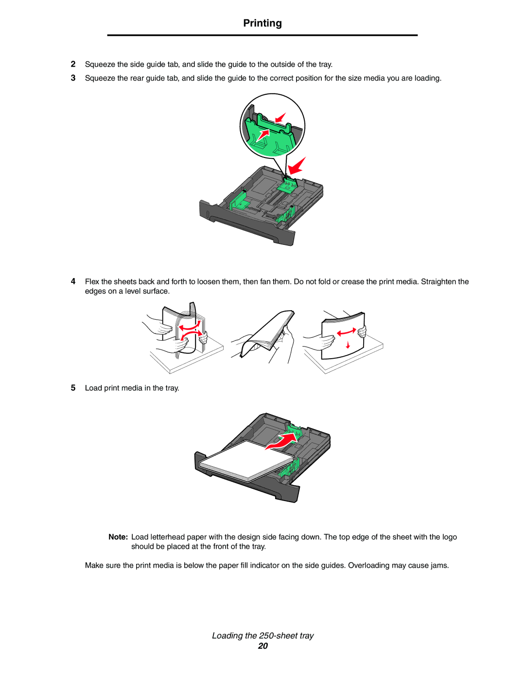 Lexmark 450dn manual Printing 