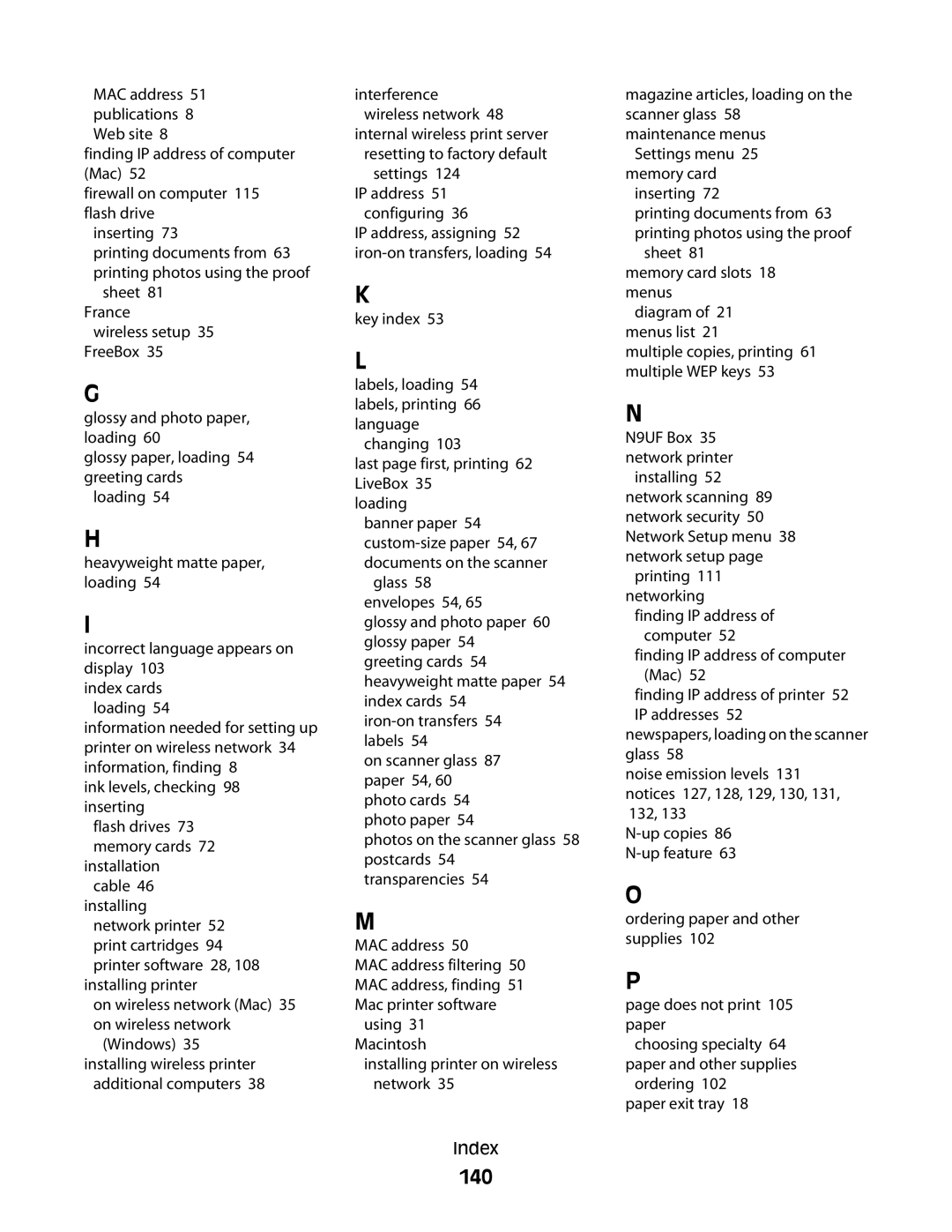 Lexmark 4600, 3600 manual 140 