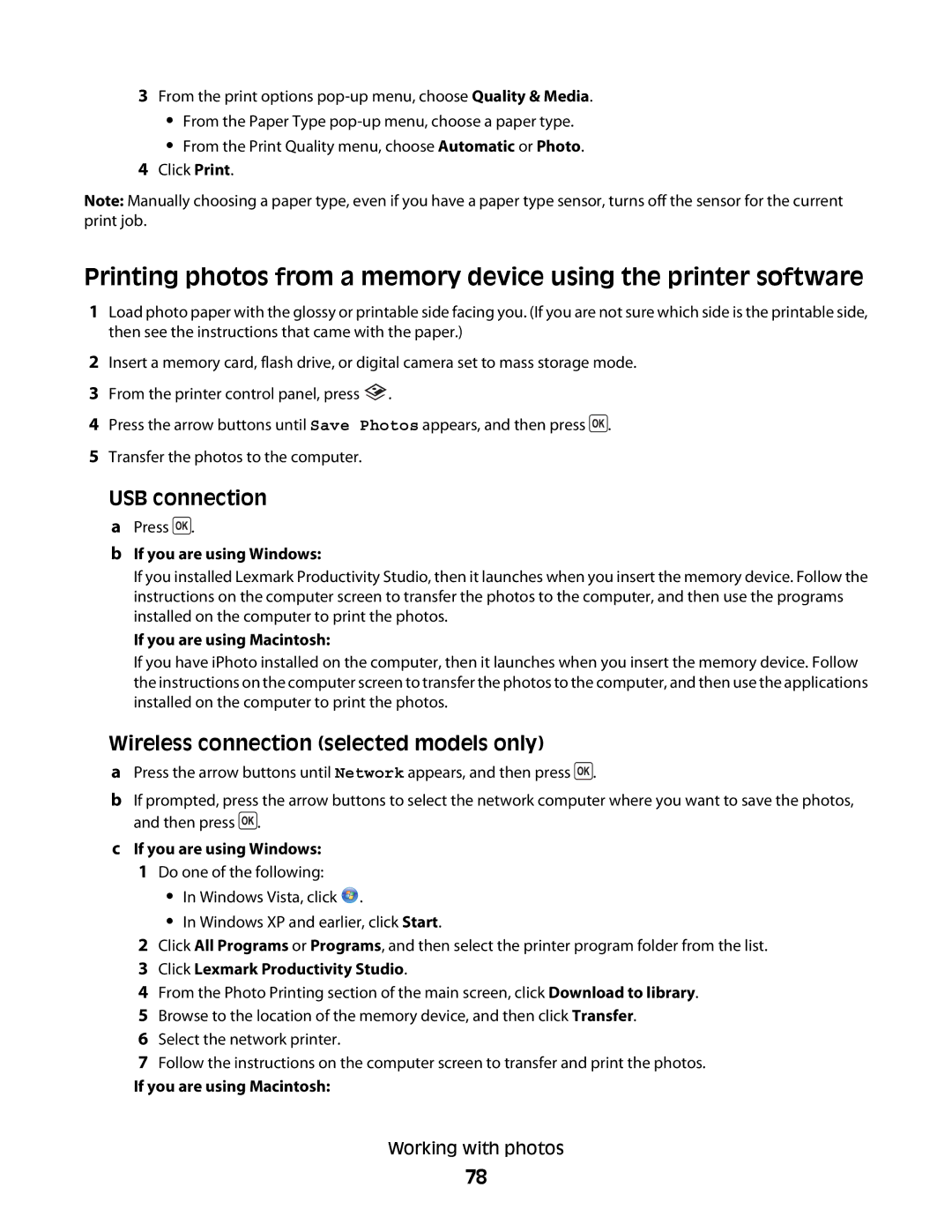 Lexmark 4600, 3600 manual If you are using Windows, If you are using Macintosh 