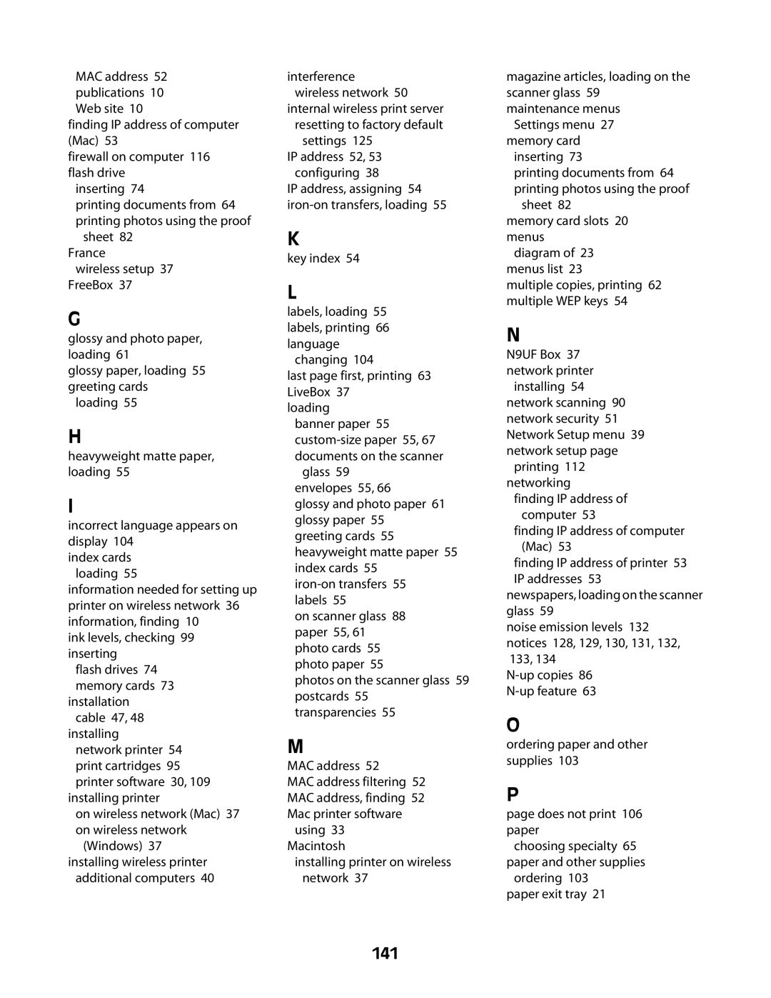 Lexmark 4600 Series manual 141 