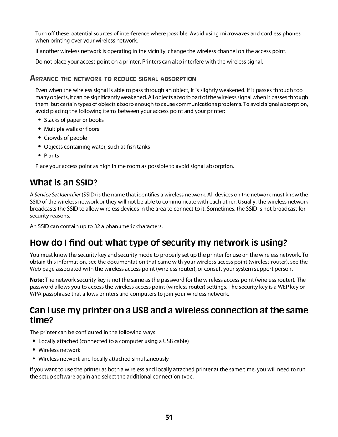 Lexmark 4600 Series manual What is an SSID?, Arrange the Network to Reduce Signal Absorption 