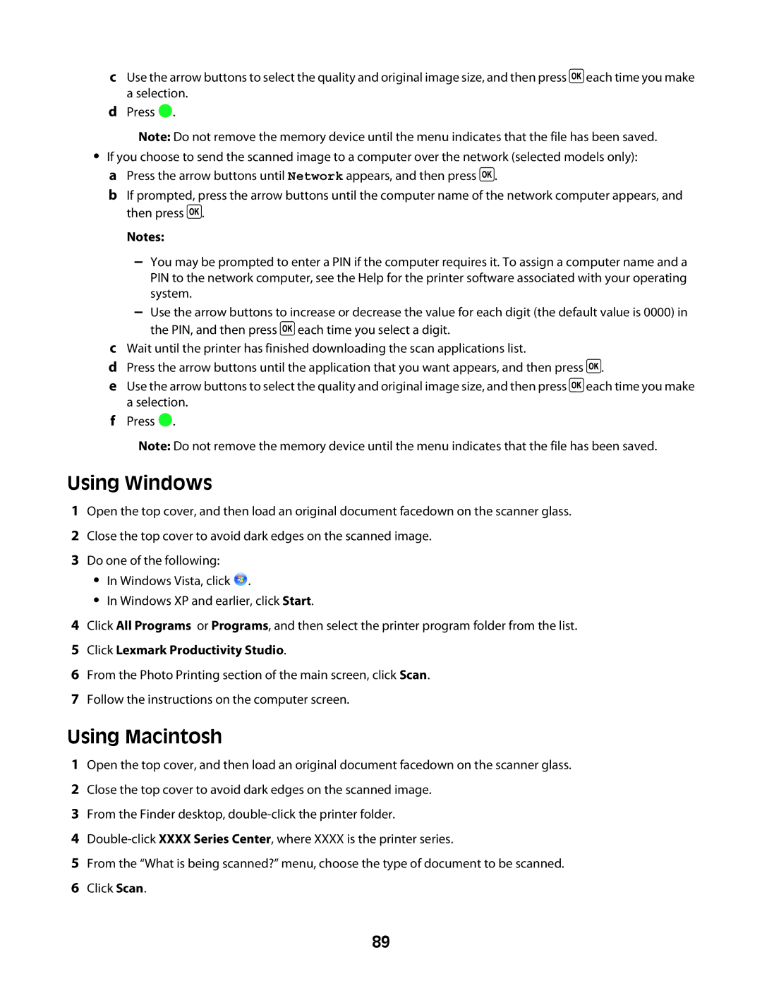 Lexmark 4600 Series manual Using Windows 