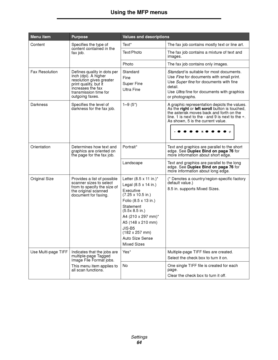 Lexmark 4600MFP manual Edge. See Duplex Bind on page 76 for 