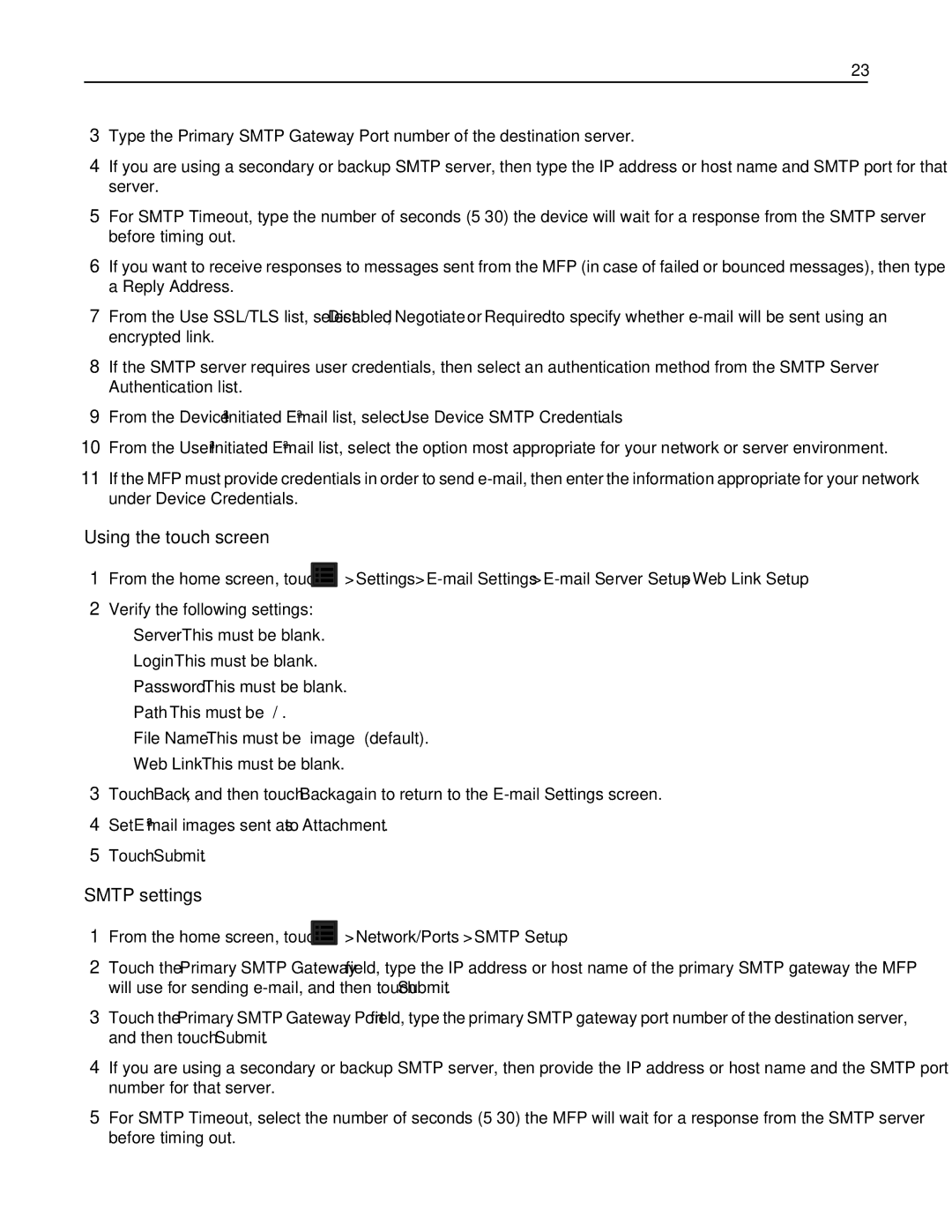 Lexmark X792DE, 47B1001, 47B1000, X792DTE manual Set E‑mail images sent as to Attachment 