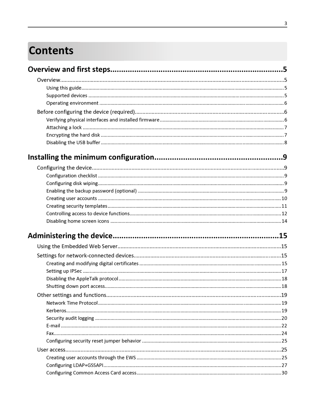 Lexmark X792DE, 47B1001, 47B1000, X792DTE manual Contents 