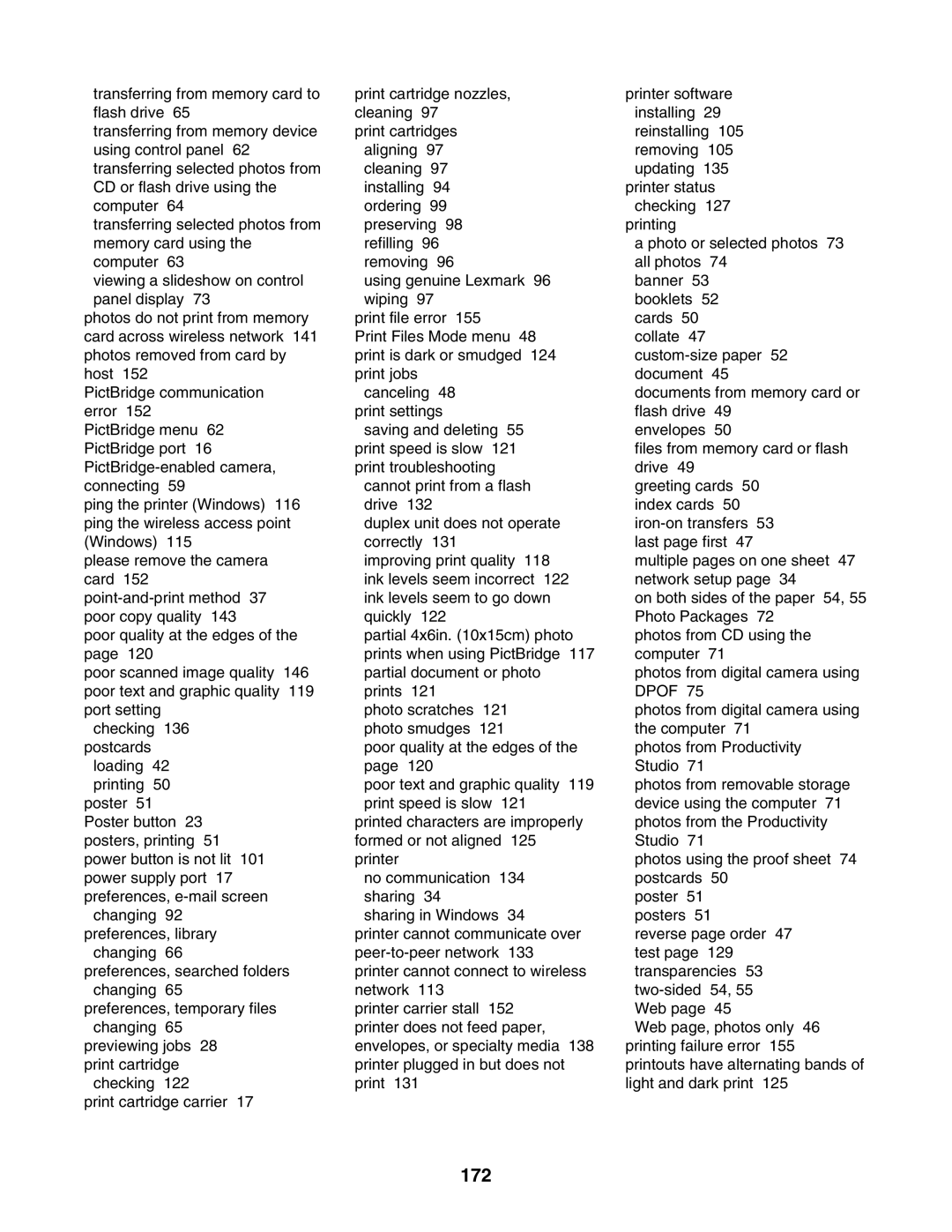 Lexmark 4800 Series manual 172 