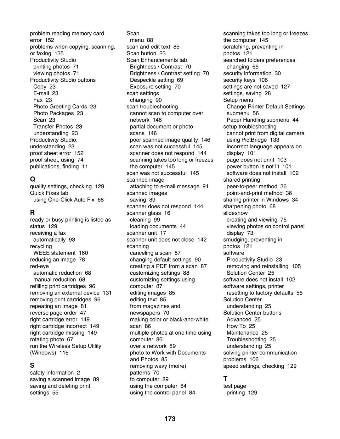 Lexmark 4800 Series manual 173 