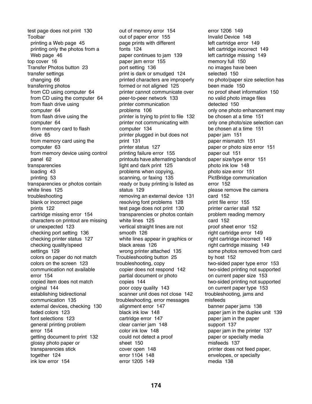 Lexmark 4800 Series manual 174 