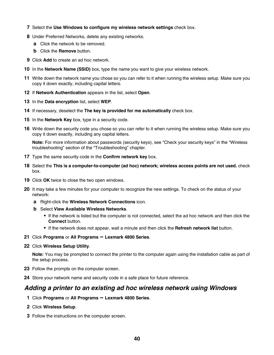 Lexmark 4800 Series manual Follow the instructions on the computer screen 