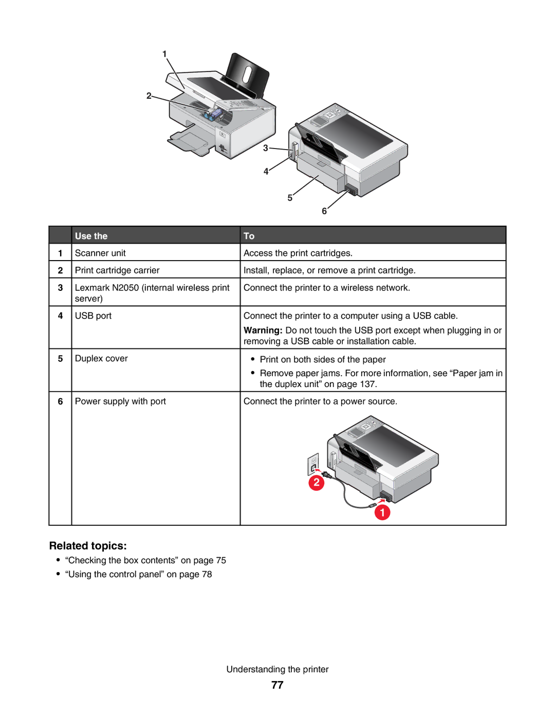 Lexmark 4800 manual Related topics 