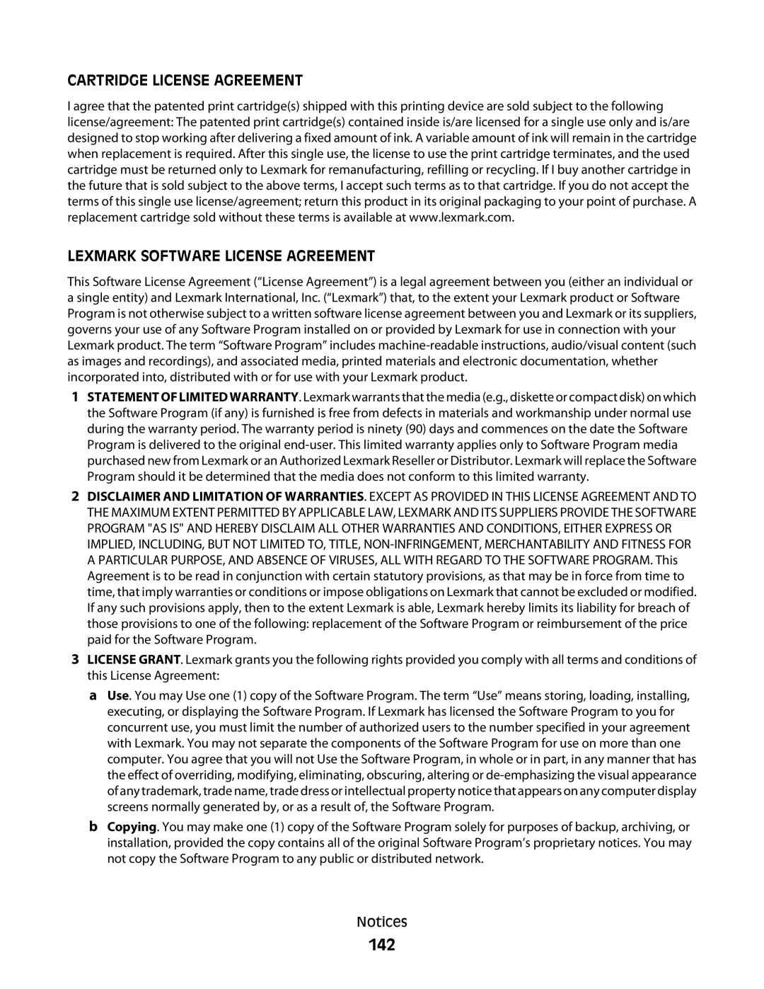 Lexmark 4900 Series manual 142 