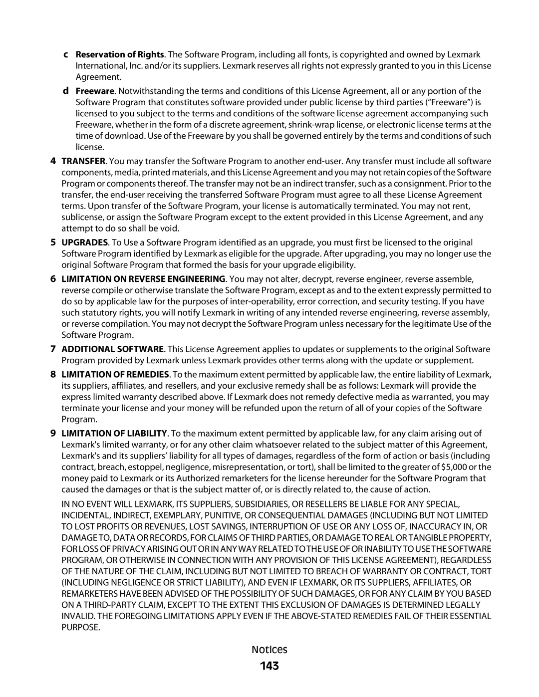 Lexmark 4900 Series manual 143 