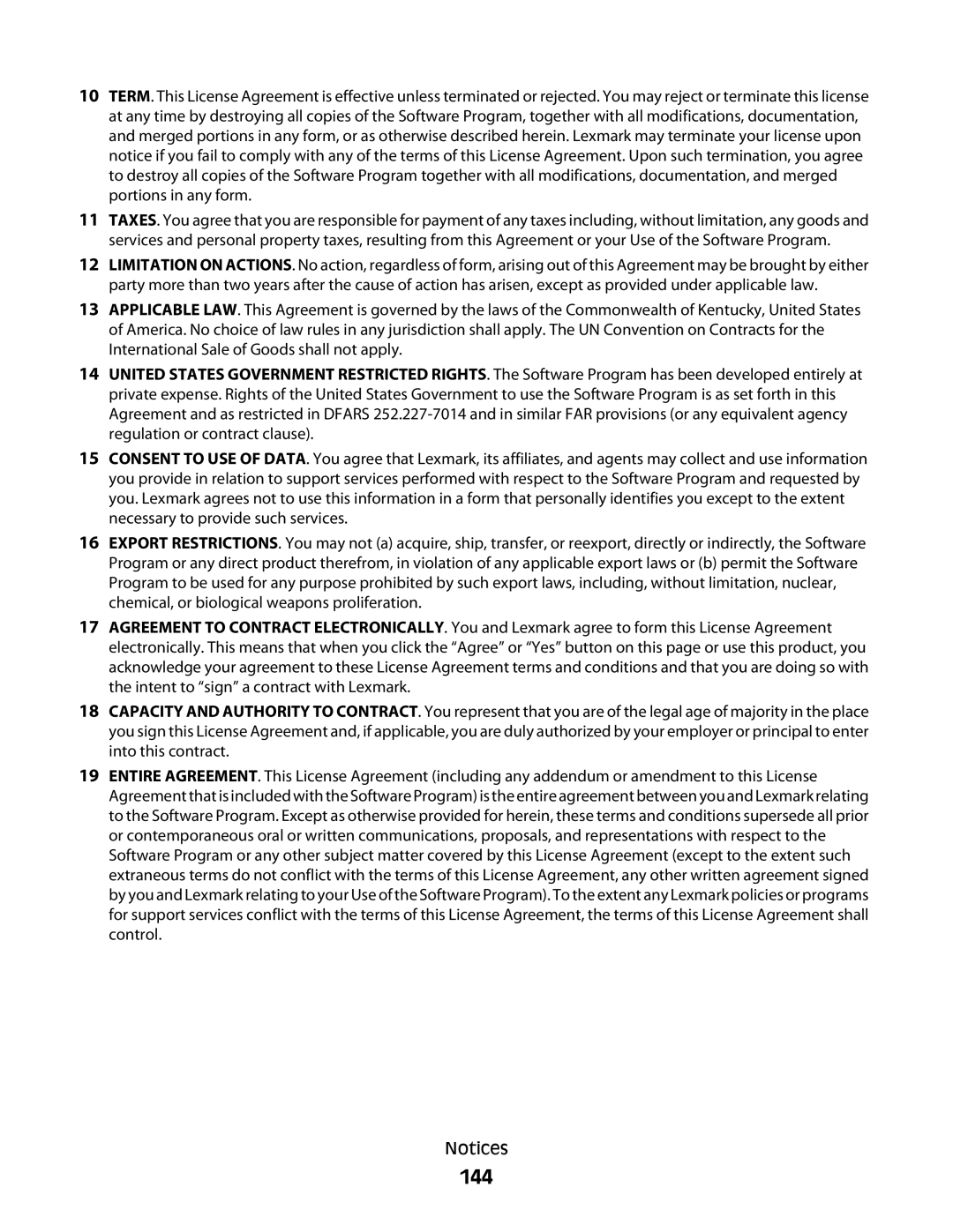 Lexmark 4900 Series manual 144 