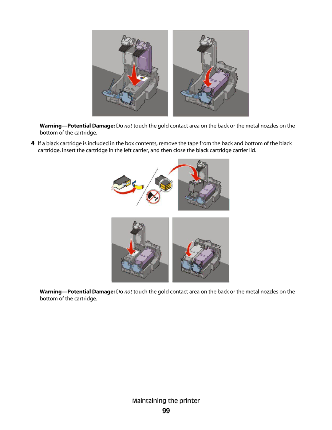 Lexmark 4900 Series manual Maintaining the printer 