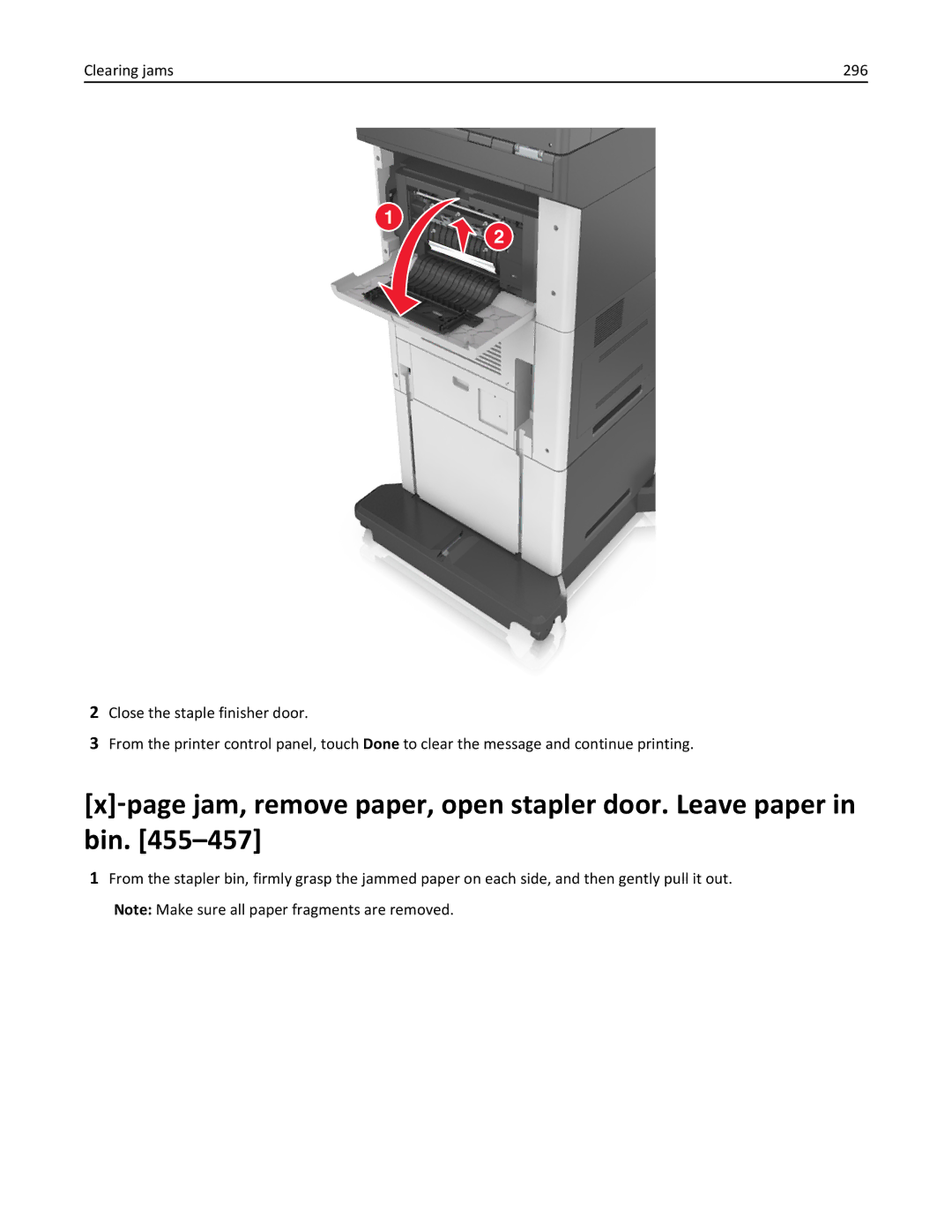 Lexmark 896, 496, 696 manual 