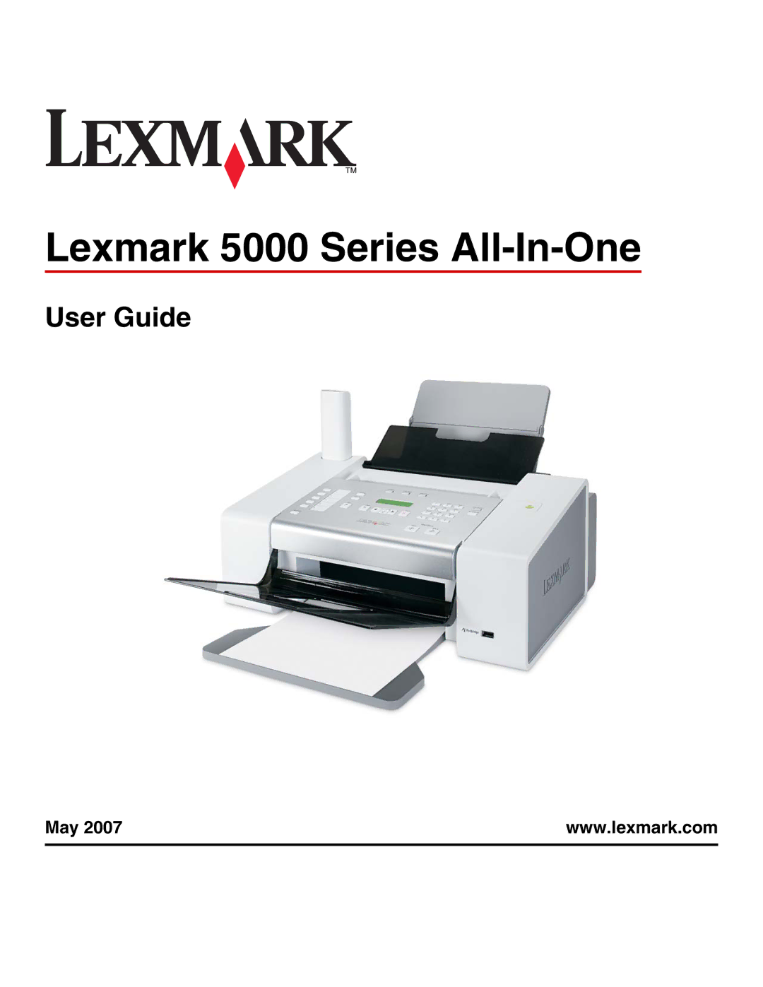 Lexmark manual Lexmark 5000 Series All-In-One, User Guide 