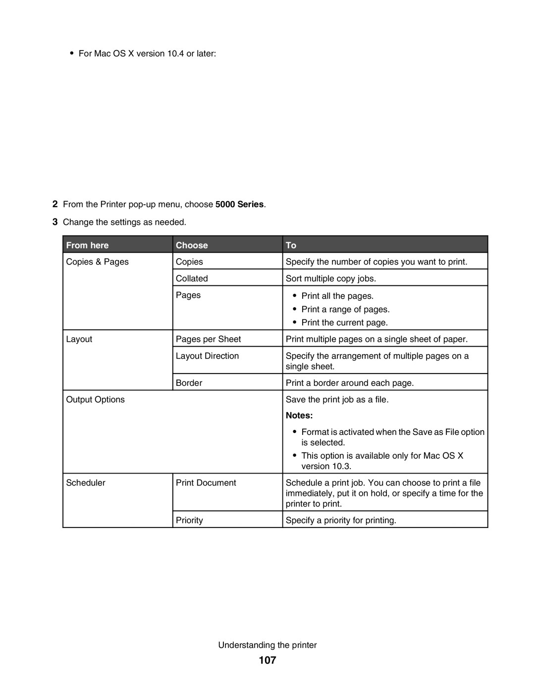 Lexmark 5000 Series manual 107 