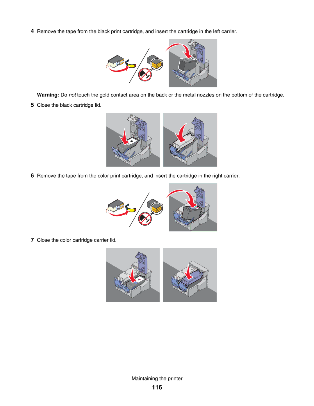 Lexmark 5000 Series manual 116 