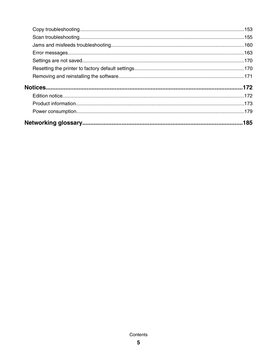 Lexmark 5000 Series manual Networking glossary 