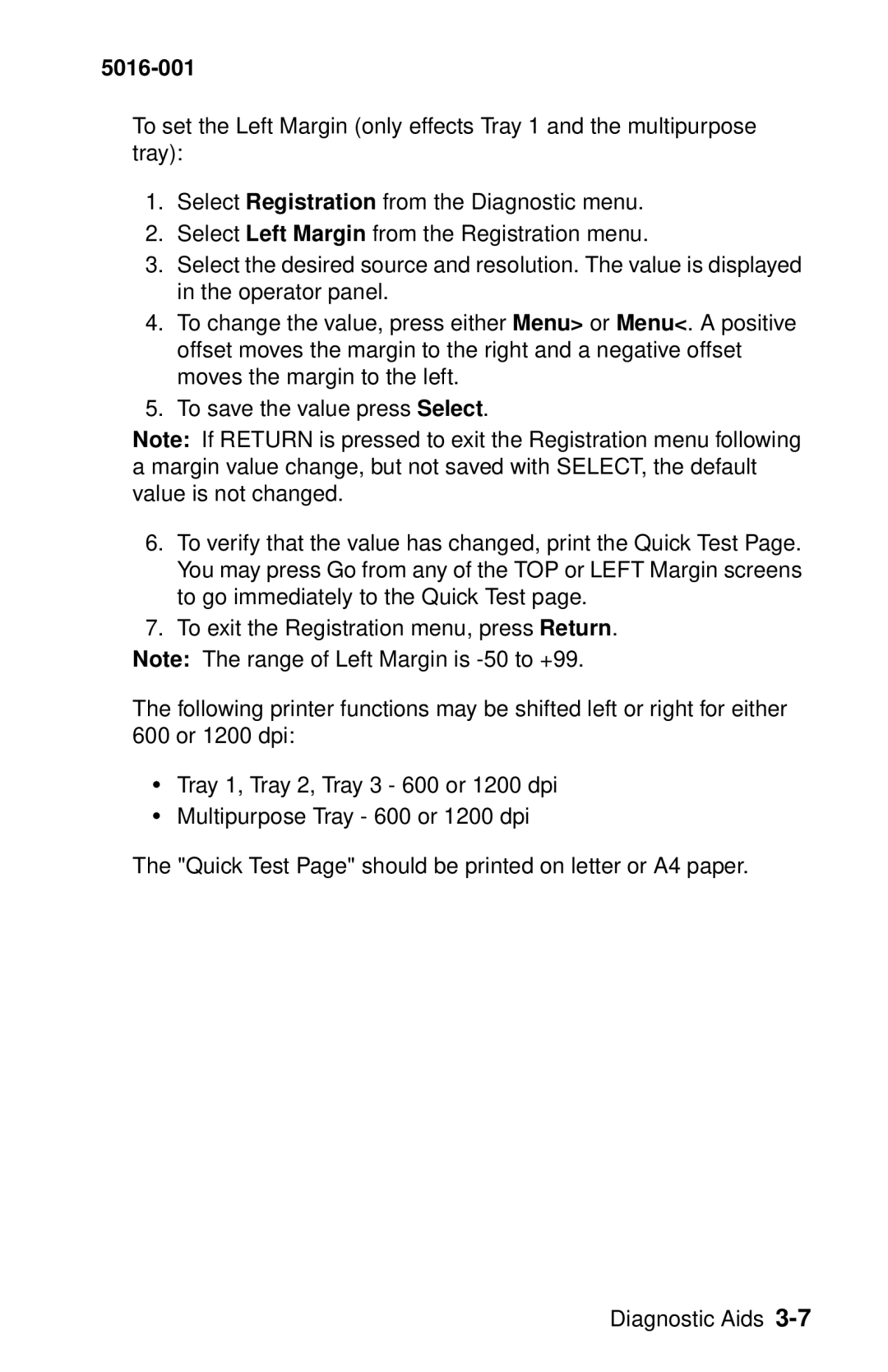 Lexmark 5016-001 manual 