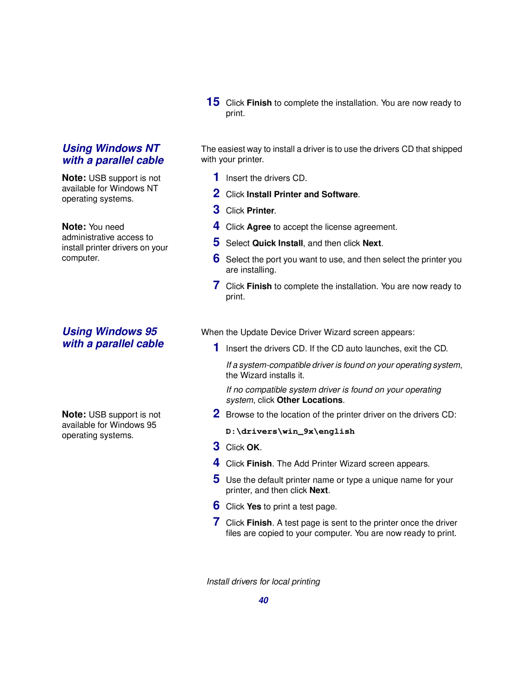 Lexmark 510 setup guide 