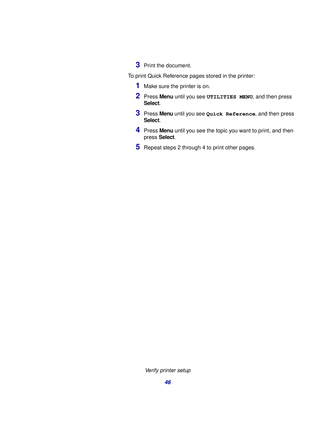 Lexmark 510 setup guide Verify printer setup 