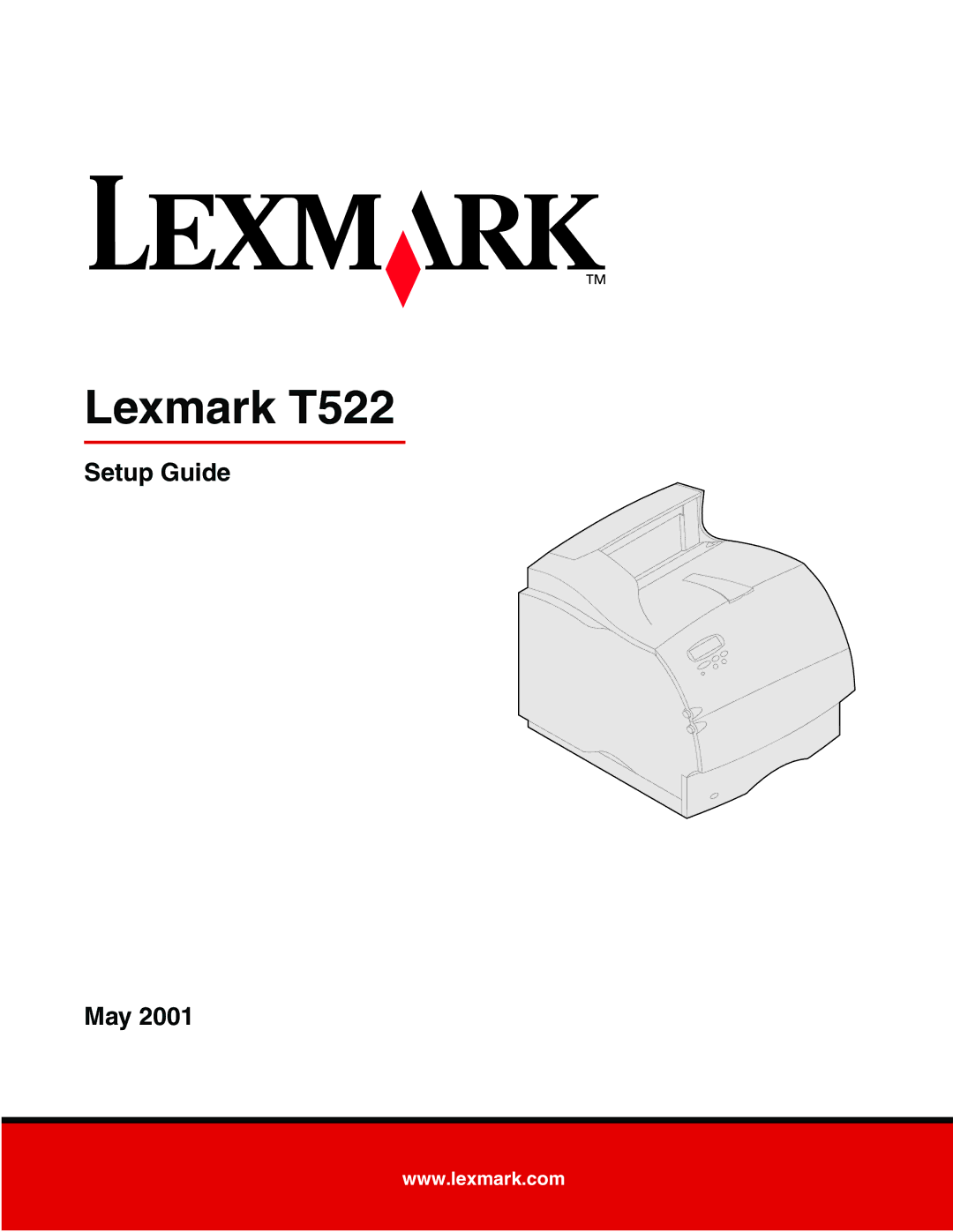 Lexmark setup guide Lexmark T522 