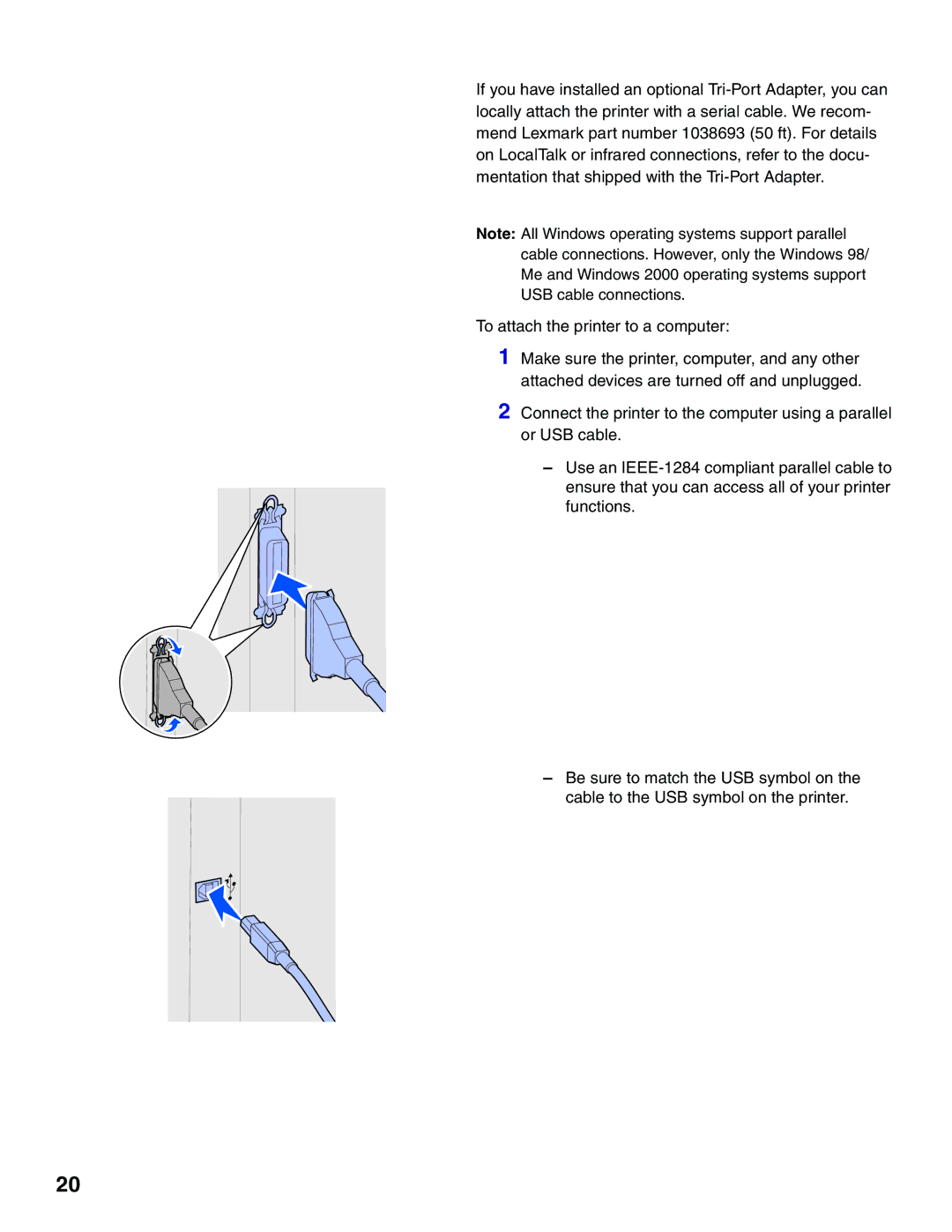 Lexmark 522 setup guide 