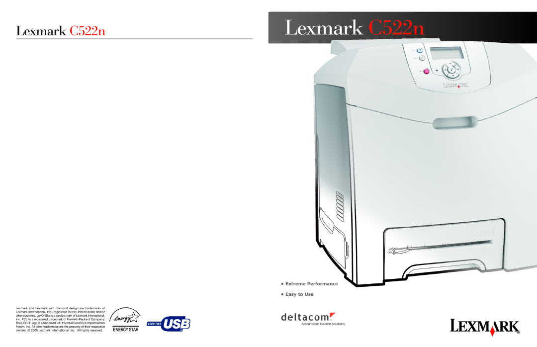 Lexmark manual Lexmark C522n 