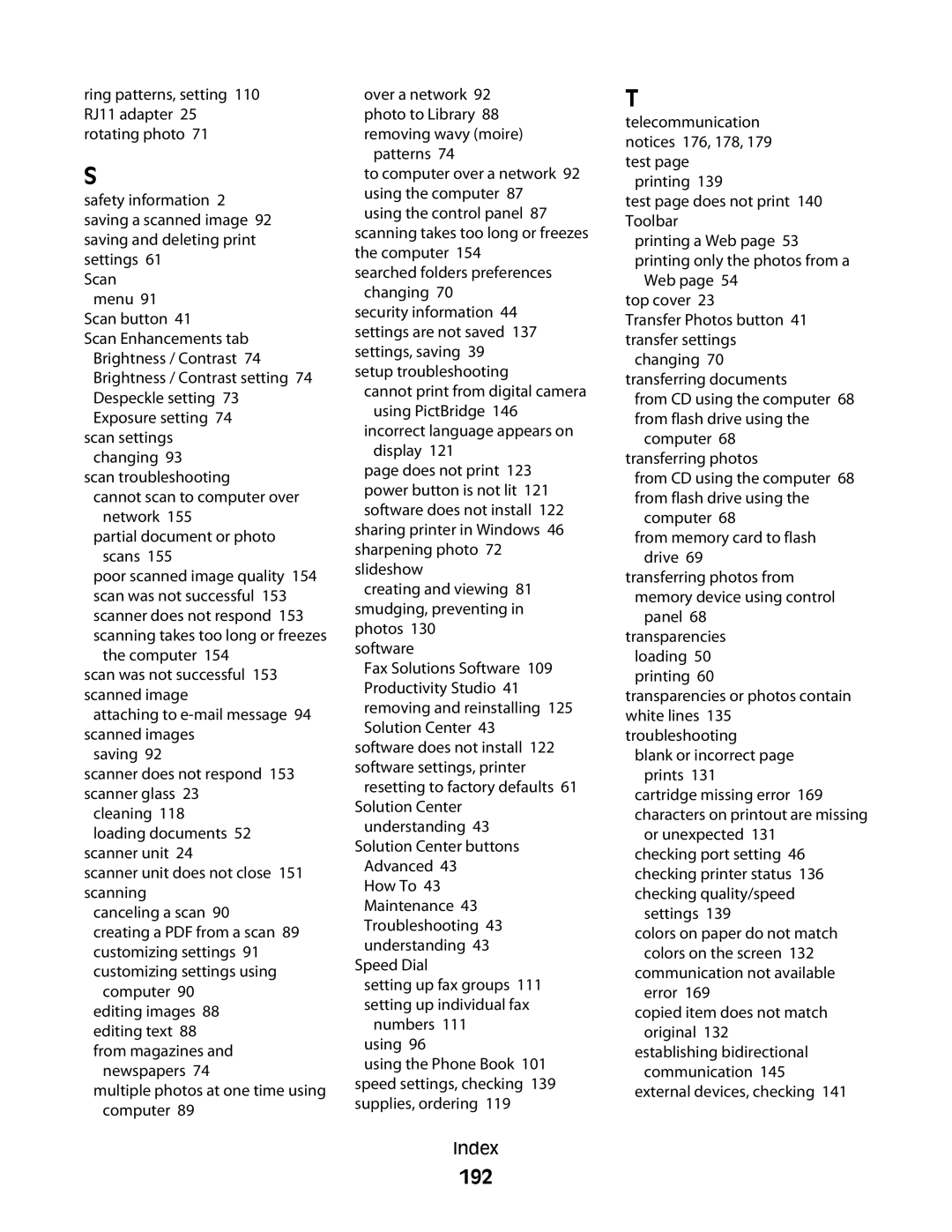 Lexmark 5300 Series manual 192 