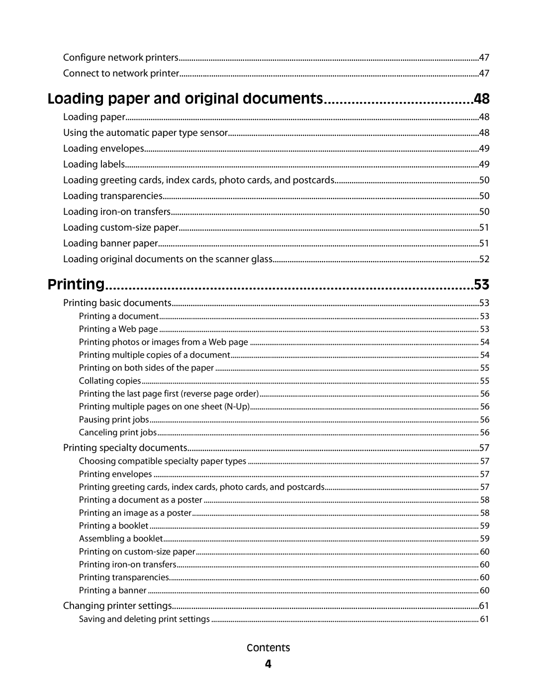 Lexmark 5300 Series manual Loading paper and original documents 