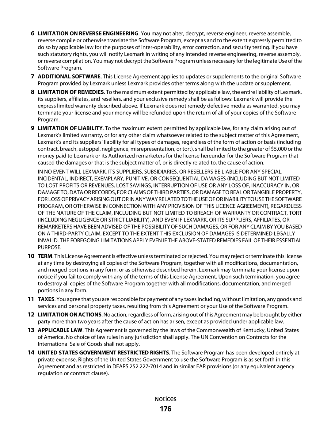 Lexmark 5300 manual 176 