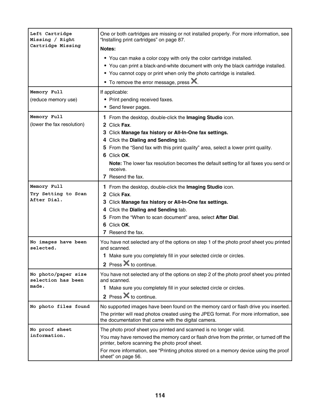 Lexmark 5400 manual 114 