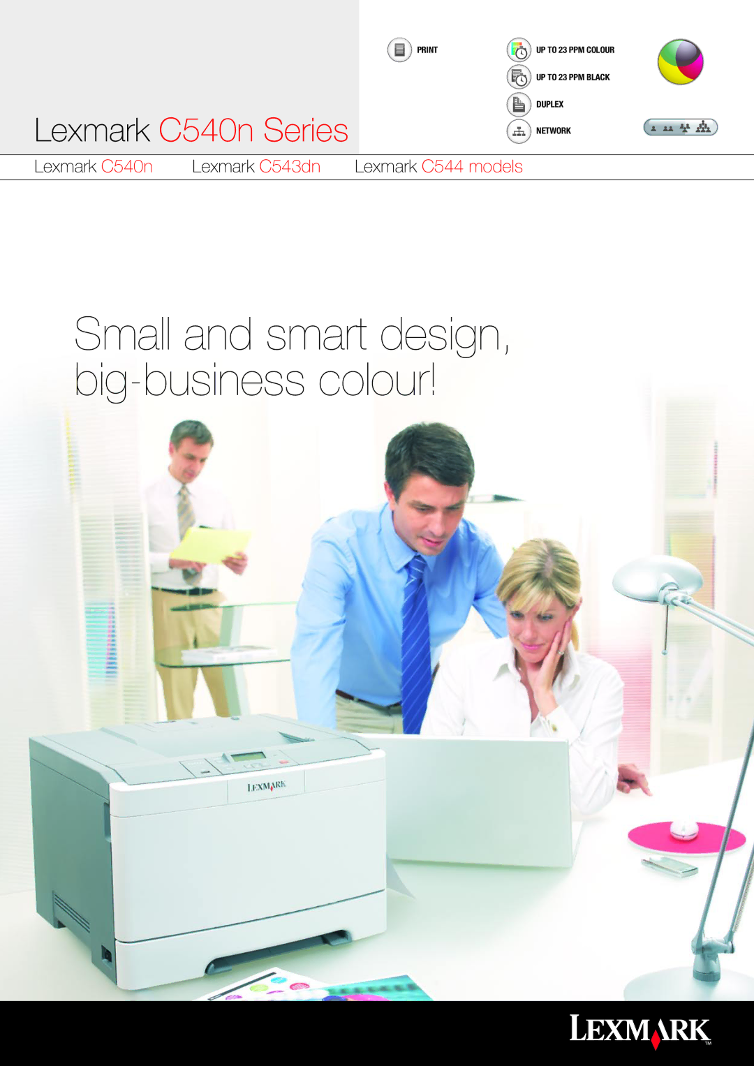 Lexmark 540n, 543dn manual Small and smart design, big-business colour 