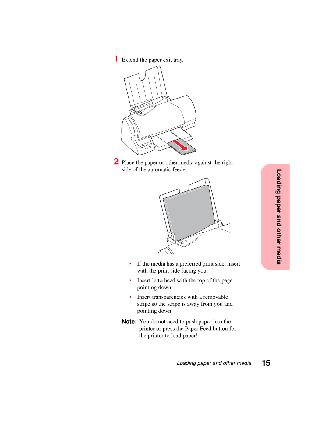 Lexmark 5770 manual Loading paper and other media 