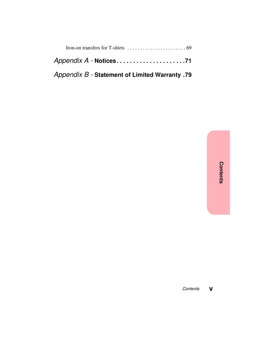 Lexmark 5770 manual Appendix a Notices Appendix B Statement of Limited Warranty 