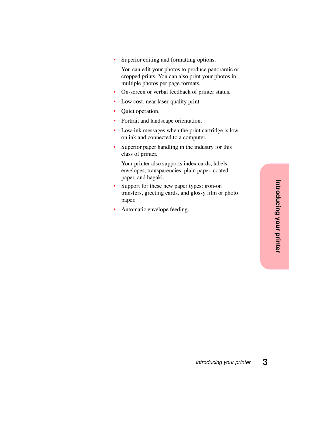 Lexmark 5770 manual Introducing your printer 