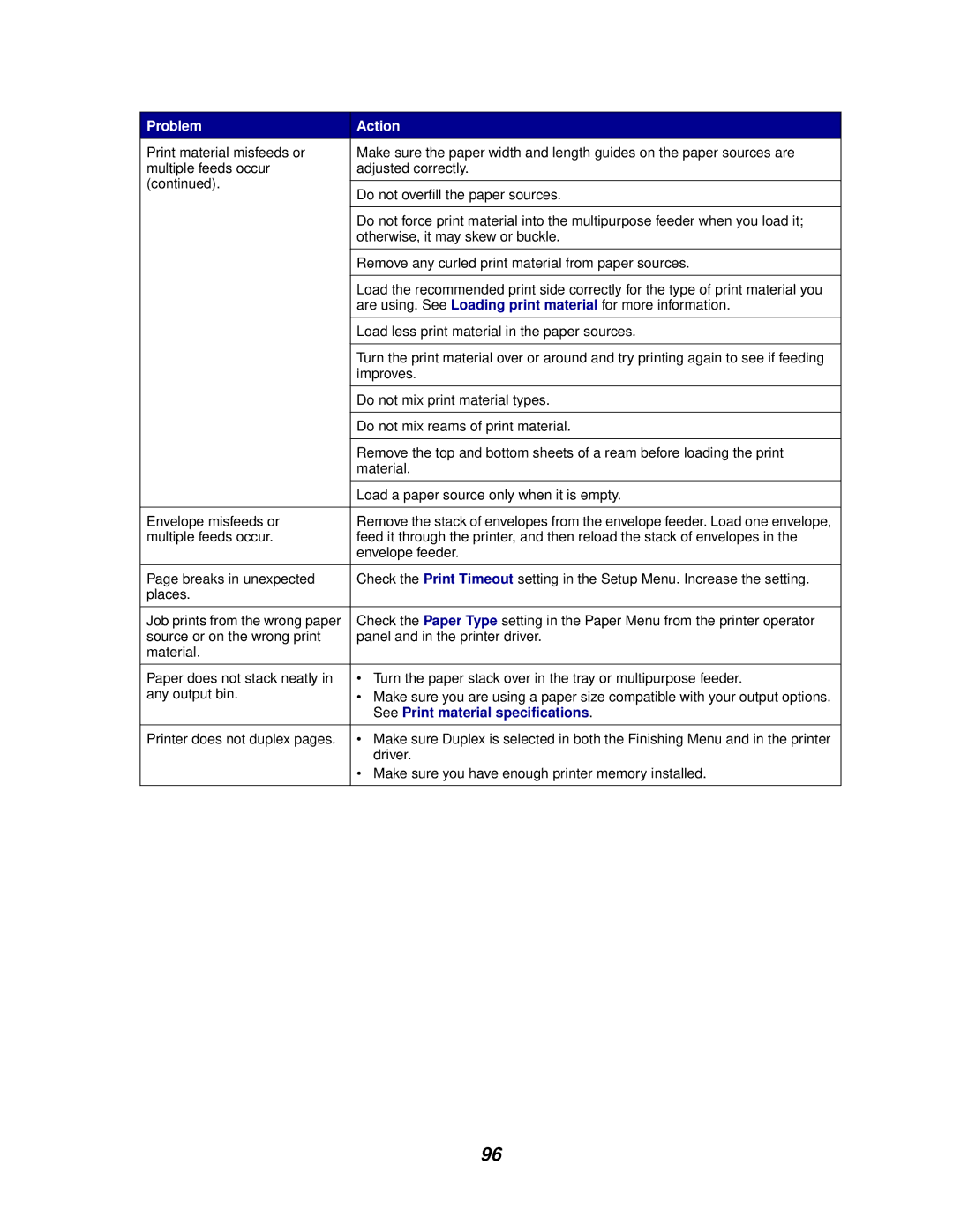 Lexmark 620, 622 manual See Print material specifications 