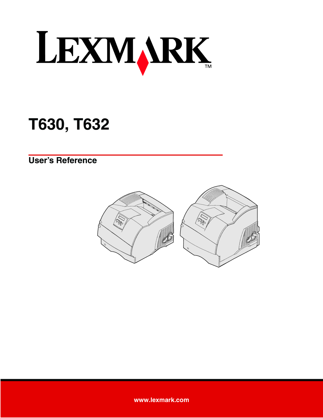 Lexmark manual T630, T632 