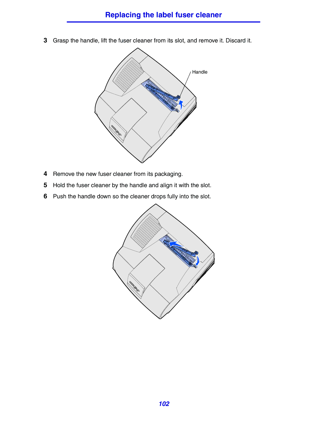 Lexmark 630 manual 102 