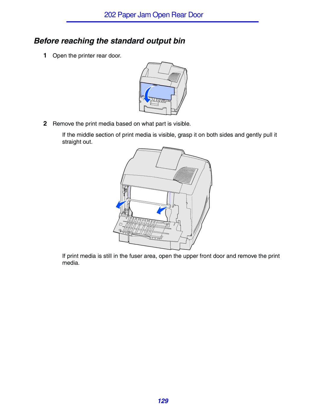 Lexmark 630 manual Before reaching the standard output bin 