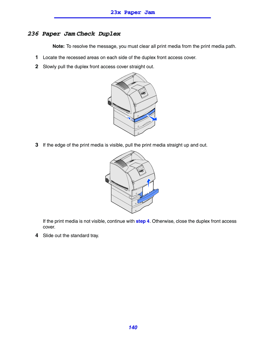 Lexmark 630 manual 140 