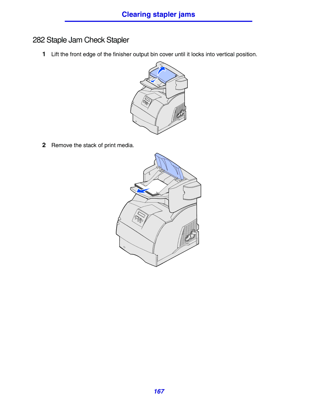 Lexmark 630 manual Staple Jam Check Stapler 