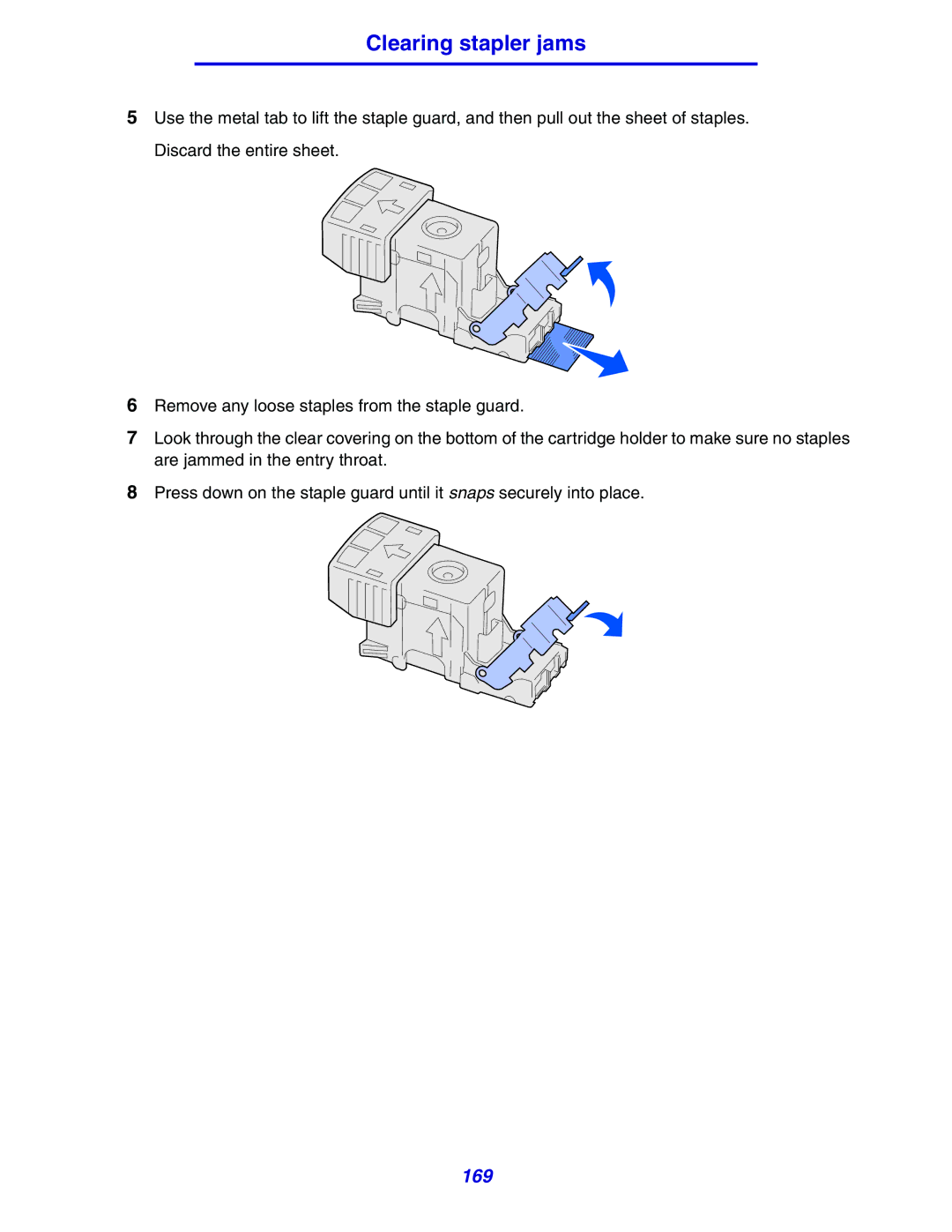 Lexmark 630 manual 169 