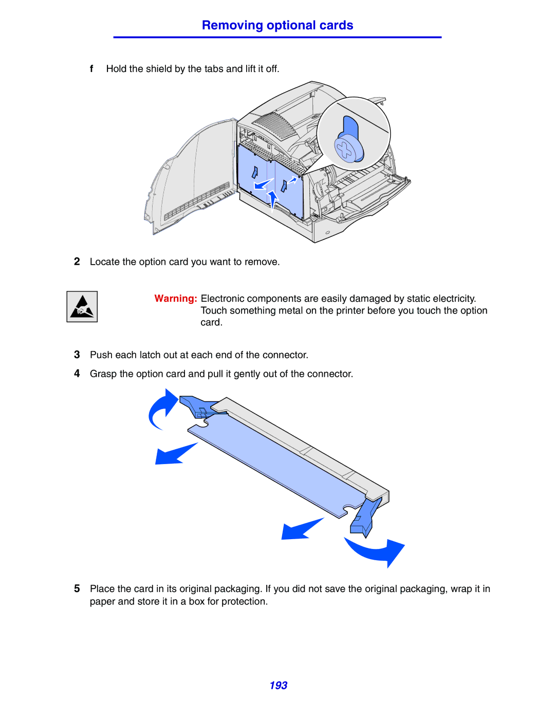 Lexmark 630 manual 193 