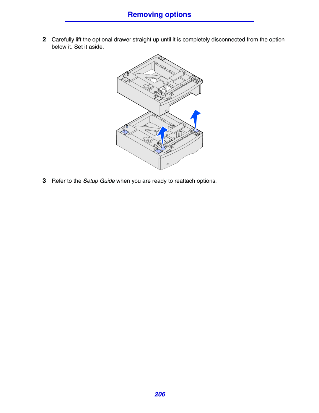 Lexmark 630 manual 206 