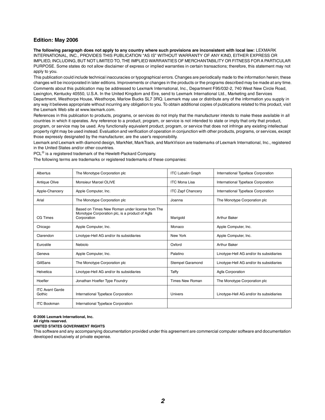 Lexmark 642e MFP manual Edition May 