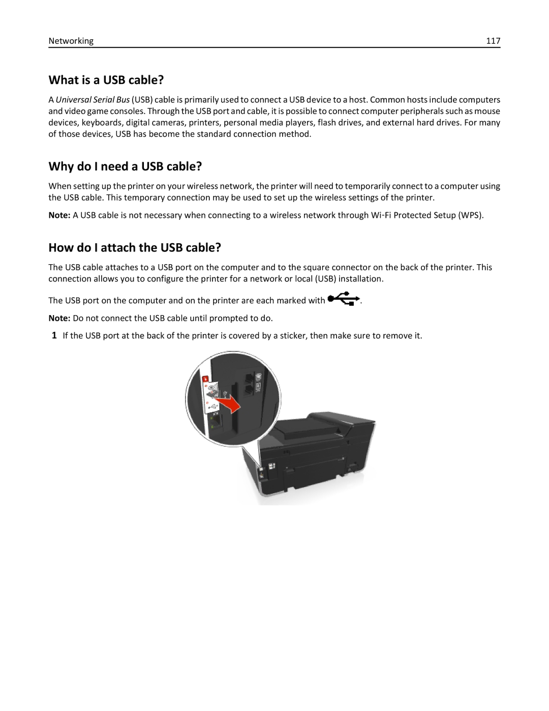 Lexmark 70E, 701 manual What is a USB cable?, Why do I need a USB cable?, How do I attach the USB cable? 