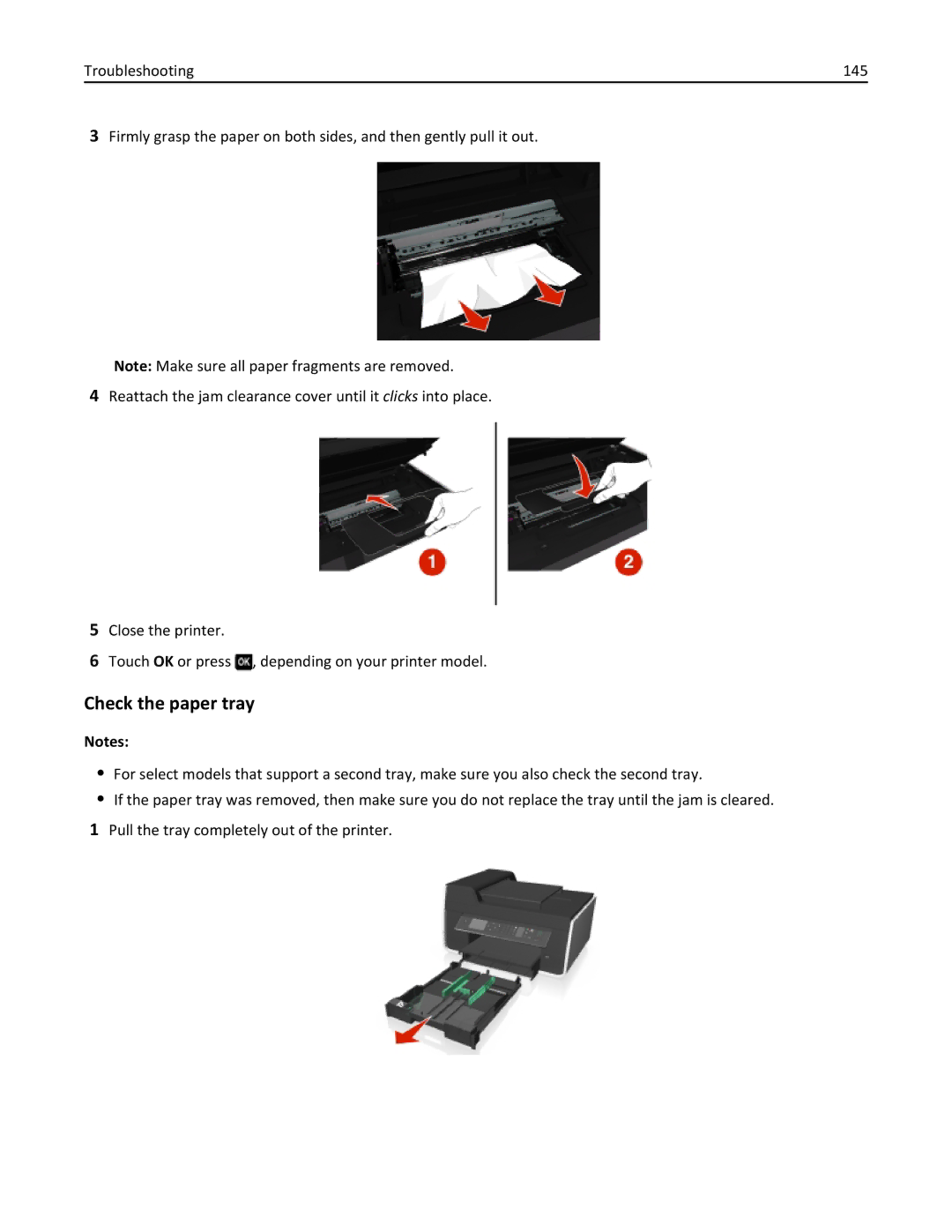 Lexmark 70E, 701 manual Check the paper tray 