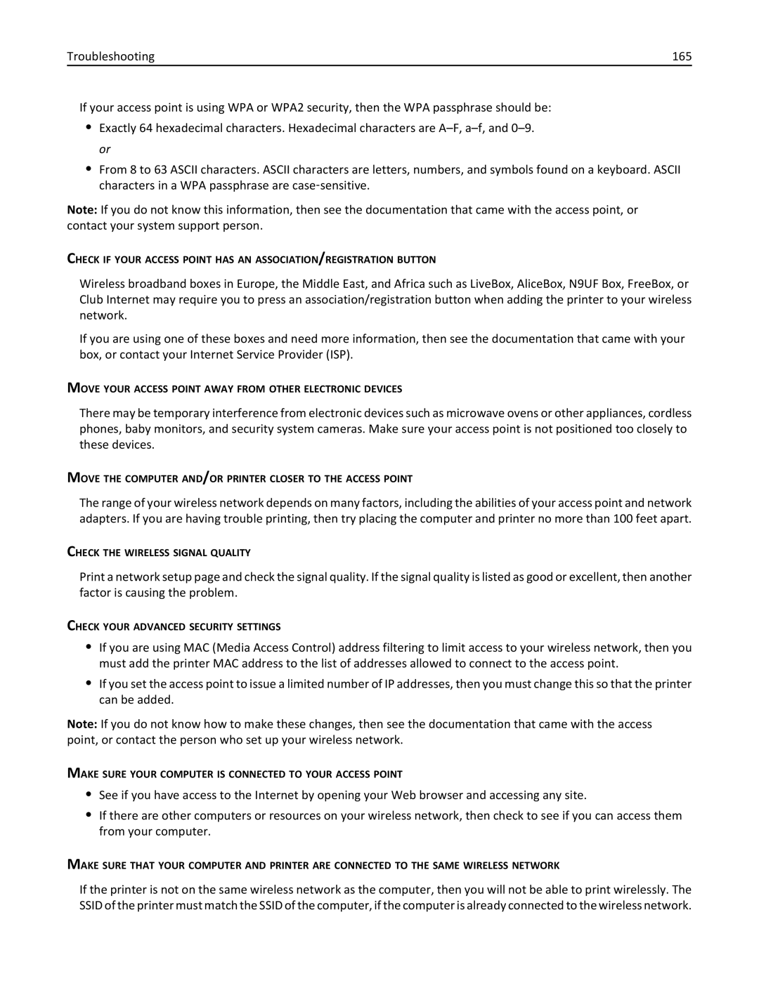 Lexmark 70E, 701 manual Move Your Access Point Away from Other Electronic Devices 